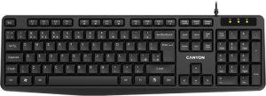 CANYON Klawiatura KB-1 UK Przewodowa Czarna 1