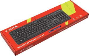 CANYON Klawiatura HKB-20 EN Velvet Przewodowa Czarna 3