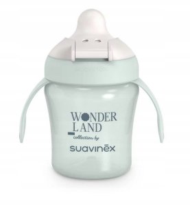 MyBaby SUAVINEX - 402789-KUBEK DO NAUKI PICIA 200ML/NIEKAPEK/6M+/MIĘTOWY/WONDERLAND 2