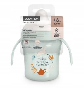 MyBaby SUAVINEX - 402789-KUBEK DO NAUKI PICIA 200ML/NIEKAPEK/6M+/MIĘTOWY/WONDERLAND 3