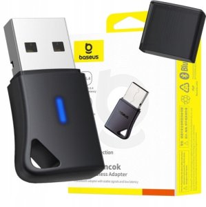 Baseus BA04+ Adapter USB Nadajnik Odbiornik Bluetooth 5.4 do komputera Dongle 20M 1