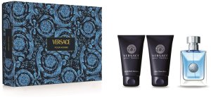 Versace Pour Homme Zestaw woda toaletowa spray 50ml + żel pod prysznic 50ml + balsam po goleniu 50ml 1