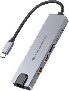 Conceptronic DONN29G stacja dokująca Przewodowa USB 3.2 Gen 2 (3.1 Gen 2) Type-C Szary 1
