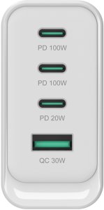 Conceptronic ALTHEA22W100 ładowarka do urządzeń przenośnych Uniwersalne Biały Prąd przemienny Szybkie ładowanie Wewnętrzna 3