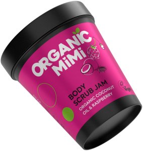 Organic Mimi Dżem-peeling do ciała Olej kokosowy i Malina 250g 1