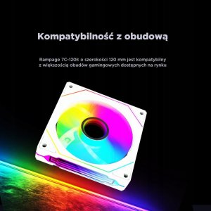 Wentylator Rampage 7C-120B ARGB 8