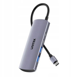 Unitek Hub 4w1 USB-C 10 Gbps, 2x USB-A i 2x USB-C H1112DGY01 1