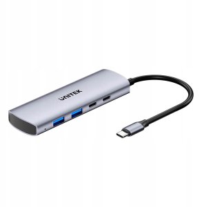Unitek Hub 4w1 USB-C 10 Gbps, 2x USB-A i 2x USB-C H1112DGY01 2