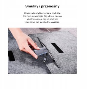 Unitek Hub 4w1 USB-C 10 Gbps, 2x USB-A i 2x USB-C H1112DGY01 7