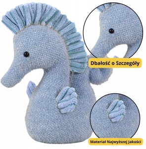 Maskotka Pluszowa Przytulanka Konik Wodny Niebieski 25cm 2