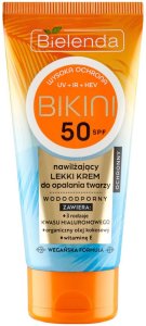 Bielenda BIKINI Bikini Nawilżający Lekki Krem do opalania twarzy SPF50 50ml 1