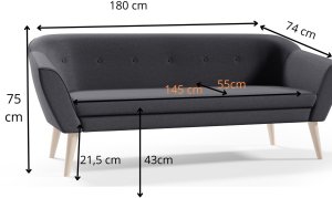 Sofa 3 osobowa DIANA sawana 05 4