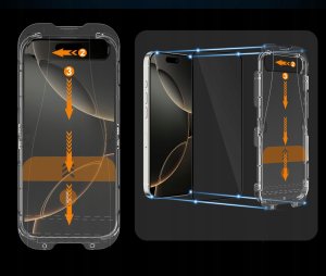 SZKŁO HARTOWANE TECH-PROTECT QUICK SET+ 2-PACK IPHONE 15 / 16 BLACK 3