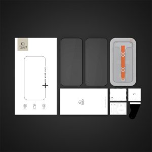 SZKŁO HARTOWANE TECH-PROTECT QUICK SET+ 2-PACK IPHONE 15 / 16 BLACK 5