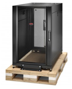 APC NetShelter SX 18U Server Rack Enclosure 600mm x 1070mm w/ Sides Black Shock Packaging 1