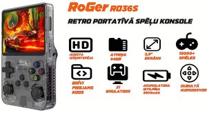 RoGer RO36S HD 3.5" Retro Handheld Game Console 64GB / 21 emulator / 15000+ games 1
