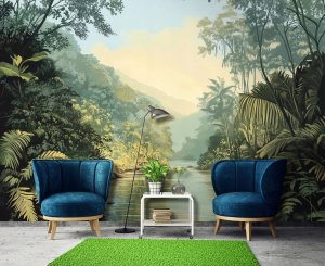 Fototapeta Dżungla Natura Zielony Sypialnia Salon Tapeta Flizelina 300X210 2