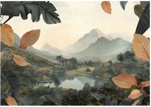Fototapeta Natura Góry Las Jezioro Sypialnia Salon Tapeta Flizelina 250X175 1