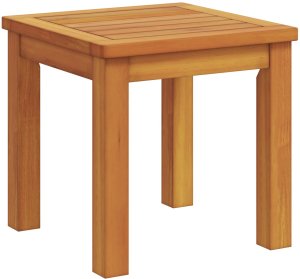 vidaXL Leżak słoneczny z stolikiem z litego drewna akacjowego, Leżak słoneczny z litego drewna akacjowego 6