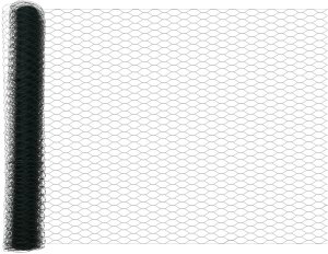 vidaXL Słupki ogrodzeniowe 5 sztuk zielonych 140 cm stalowe, Ogrodzenie sześciokątne zielone 1.4x10 m stalowe 5