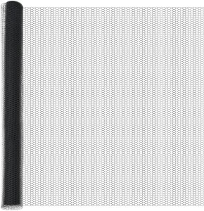 vidaXL vidaXL Słupki ogrodowe 22 szt. U-Channel Szary 160 cm Stal, vidaXL Płot sześciokątny Szary 1.6x50 m Stal 5