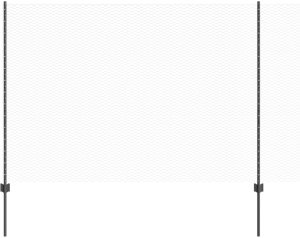 vidaXL Słupki ogrodzeniowe 22 szt. U-Channel Szary 160 cm Stal, Ogrodzenie sześciokątne Szare 1,6x100 m Stal 6