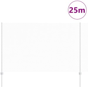 vidaXL Słupki ogrodzeniowe 22 szt. U-Channel 160 cm stal ocynkowana, Ogrodzenie sześciokątne 1.6x25 m stal ocynkowana 3