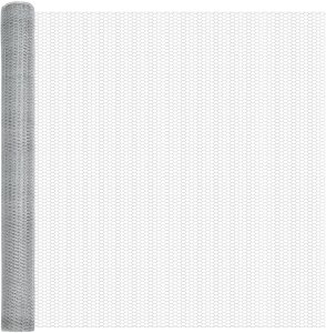 vidaXL Słupki ogrodzeniowe 10 szt. U-Channel 160 cm Ocynkowana stal, Ogrodzenie hexagonalne 1.6x10 m Ocynkowana stal 5