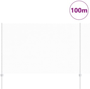 vidaXL Słupki ogrodzeniowe 22 szt. U-Channel 160 cm Stal ocynkowana, Sześciokątne ogrodzenie 1,6x100 m Stal ocynkowana 3