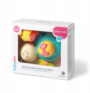 Sefa Verlag BABYONO 1584 ZABAWKA SENSORYCZNA Z PRZYSSAWKĄ TURTLE 2