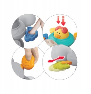Sefa Verlag BABYONO 1584 ZABAWKA SENSORYCZNA Z PRZYSSAWKĄ TURTLE 3