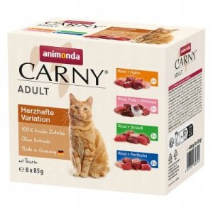 ANIMONDA Carny mix smaków saszetki 8x85g 1