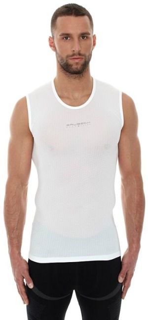 Brubeck Koszulka męska base layer bez rękawów biała r. S (SL10100) 1
