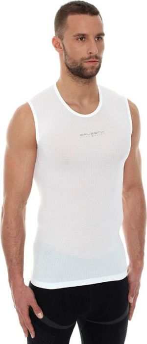 Brubeck Koszulka męska base layer bez rękawów biała r. M (SL10100) 1