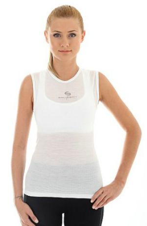 Brubeck Koszulka męska base layer bez rękawów biała r. XXL (SL10100) 4
