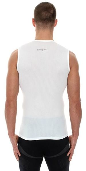 Brubeck Koszulka męska base layer bez rękawów biała r. XXL (SL10100) 5