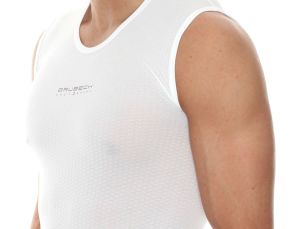 Brubeck Koszulka męska base layer bez rękawów biała r. XXL (SL10100) 6