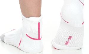 Brubeck Skarpety damskie Running Light BRU002 biało-różowe r. 39-41 3