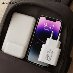 Ładowarka Alogy Ładowarka sieciowa 40W 2x USB 2x USB-C Alogy Super Fast Charger Szybkie ładowanie PowerDelivery PD Biała 12