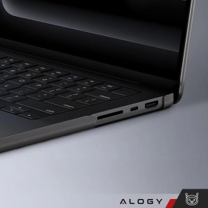 Etui ochronne do Apple Macbook Pro 16 - M1/M2/M3/M4 2021-2024 2025 Alogy AirGuard Elastyczna obudowa Matowa Czerń 13