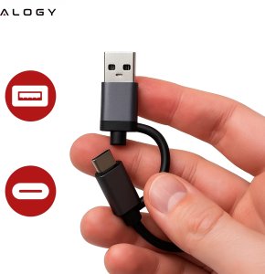 Hub 7w1 USB-C z USB 3.0 do 7x USB-A (1x3.0 + 6x2.0)  Alogy MultiHub Do Notebooka Laptopa 15