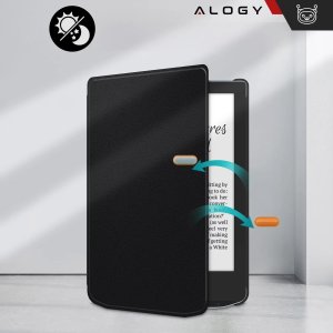 Pokrowiec Alogy Etui ochronne na czytnik E-Book ProBook Cover obudowa do PocketBook Verse 629 / Verse Pro 634 / Verse Lite 619 Czarne 4