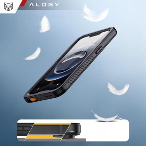 Etui Wodoodporne do Apple iPhone 16e Alogy HydroArmor IP68 Case z przezroczystym tyłem Pancerna obudowa 360 13