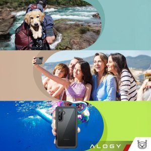 Etui Wodoodporne do Samsung Galaxy A36 5G / A56 5G Alogy HydroArmor IP68 Case z przezroczystym tyłem Pancerna obudowa 360 11