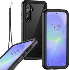 Etui Wodoodporne do Samsung Galaxy A36 5G / A56 5G Alogy HydroArmor IP68 Case z przezroczystym tyłem Pancerna obudowa 360 12