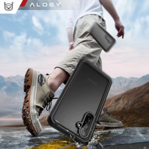 Etui Wodoodporne do Samsung Galaxy A36 5G / A56 5G Alogy HydroArmor IP68 Case z przezroczystym tyłem Pancerna obudowa 360 3