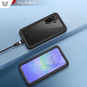 Etui Wodoodporne do Samsung Galaxy A36 5G / A56 5G Alogy HydroArmor IP68 Case z przezroczystym tyłem Pancerna obudowa 360 9
