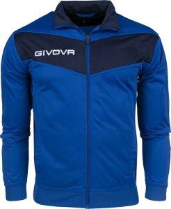 Dres treningowy piłkarski komplet bluza spodnie Givova Tuta Visa Triacetato niebiesko-granatowy TR018 0204 3XS 2