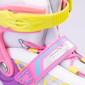 Rolki CoolSlide Meron YG rekreacyjne regulowane białe r. 31-35 4