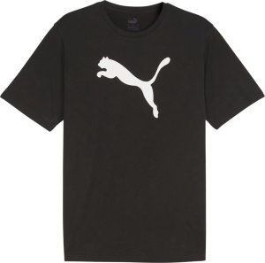 Koszulka męska Puma Team Rise Logo Jersey Cotton czarna 658705 03 S 1